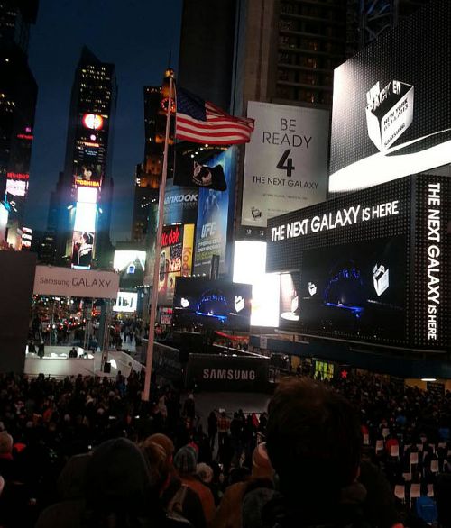 A Galaxy S 4 premierje a Times Square-en New Yorkban
