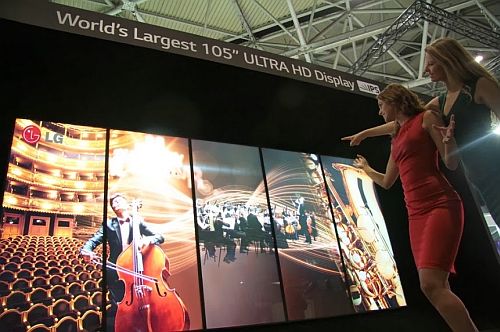 Az LG 105 hüvelykes ultra HD digitális képernyője (fotó: LG)